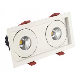 DX200199  BIZZ 12-2 , 12W Recessed Spotlight 2x1000lm 25° 3000K IP20/IP44